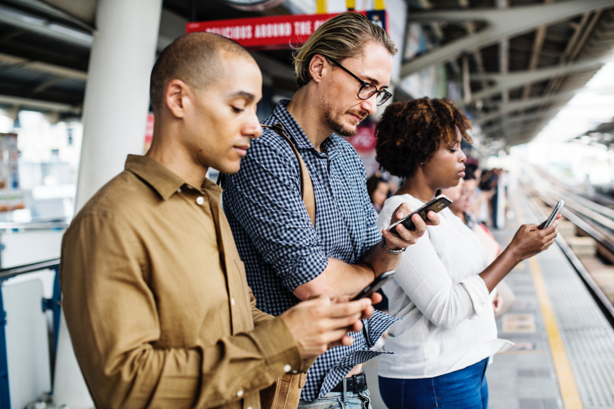 Hyper-engaged, hyper-distracted consumers in their natural habitat.